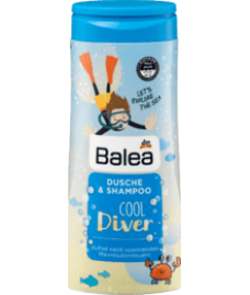  Balea 2в1 Шампунь и гель для душа для мальчиков  Balea Dusche & Shampoo Cool Diver, 300 m